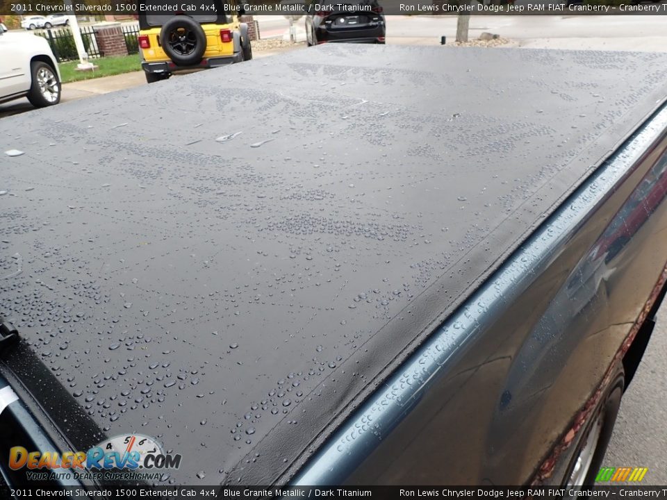 2011 Chevrolet Silverado 1500 Extended Cab 4x4 Blue Granite Metallic / Dark Titanium Photo #9