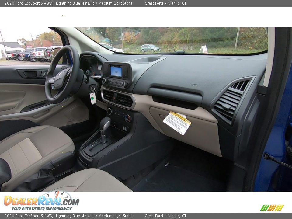 2020 Ford EcoSport S 4WD Lightning Blue Metallic / Medium Light Stone Photo #24