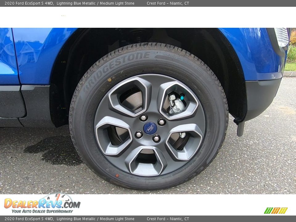 2020 Ford EcoSport S 4WD Lightning Blue Metallic / Medium Light Stone Photo #25
