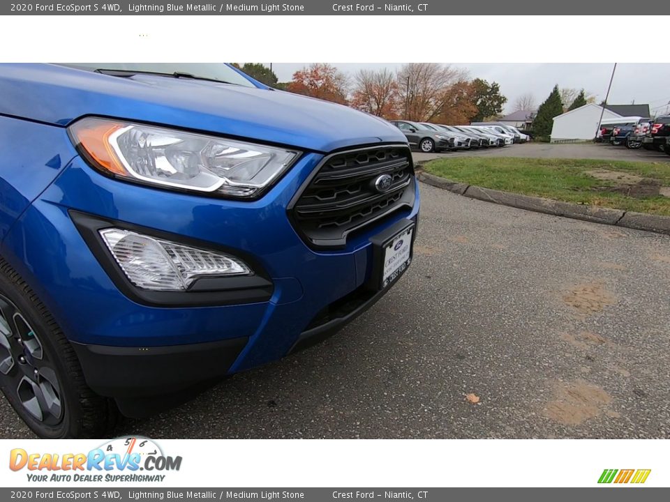 2020 Ford EcoSport S 4WD Lightning Blue Metallic / Medium Light Stone Photo #26
