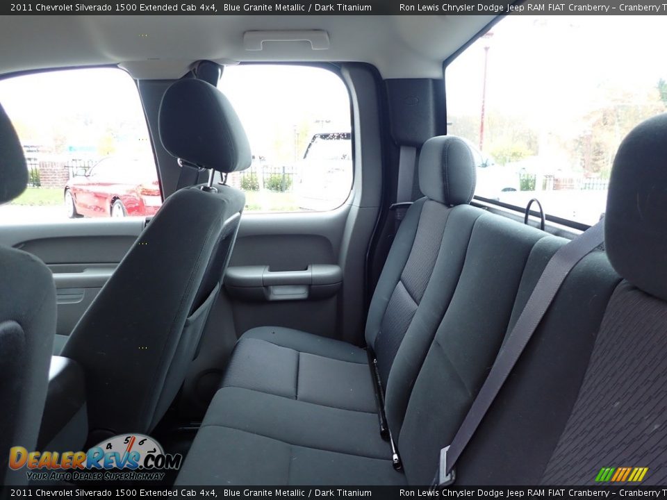 2011 Chevrolet Silverado 1500 Extended Cab 4x4 Blue Granite Metallic / Dark Titanium Photo #14