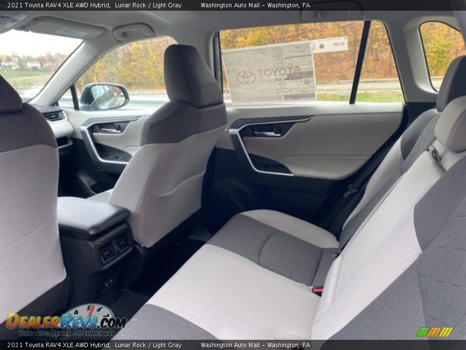 Rear Seat of 2021 Toyota RAV4 XLE AWD Hybrid Photo #22