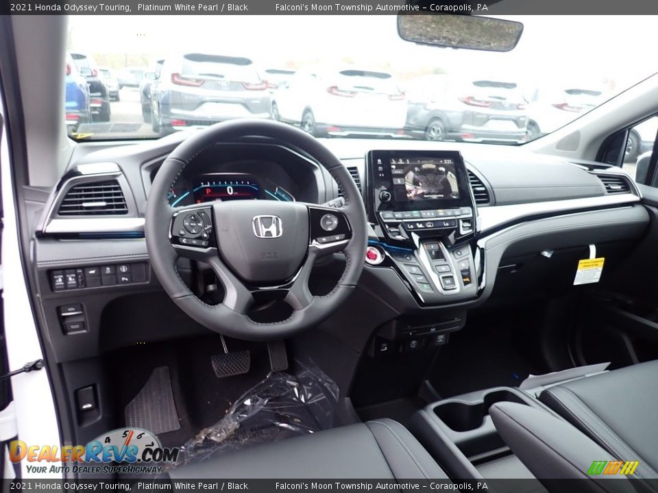 Black Interior - 2021 Honda Odyssey Touring Photo #10