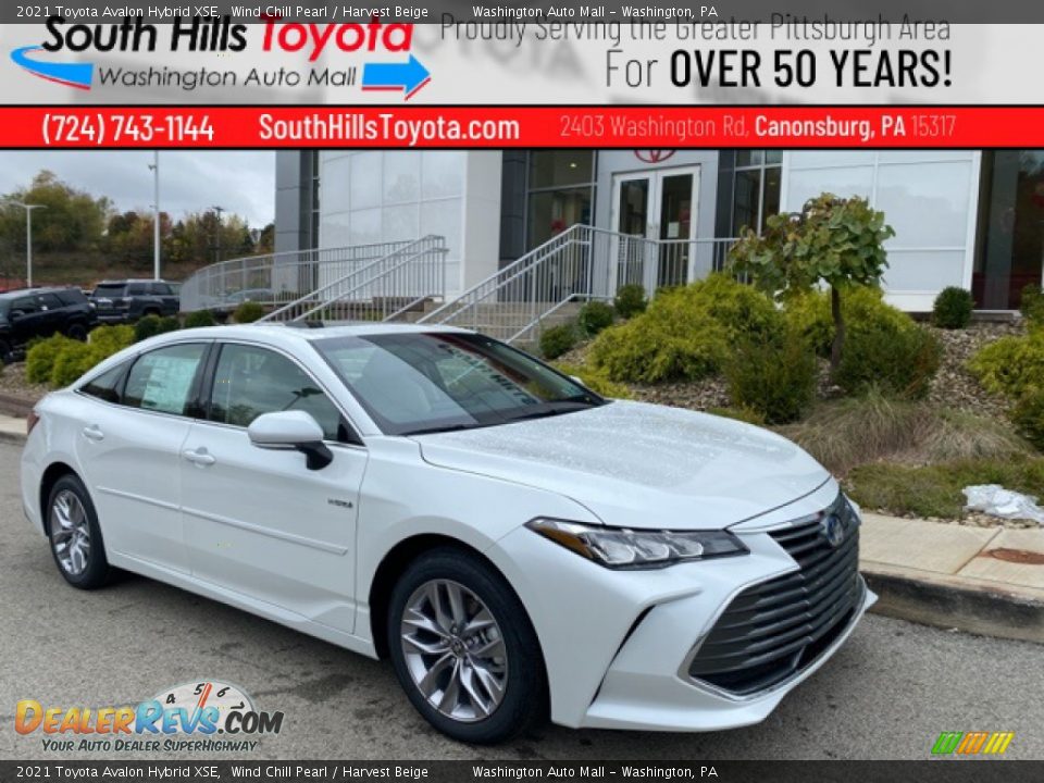 2021 Toyota Avalon Hybrid XSE Wind Chill Pearl / Harvest Beige Photo #1