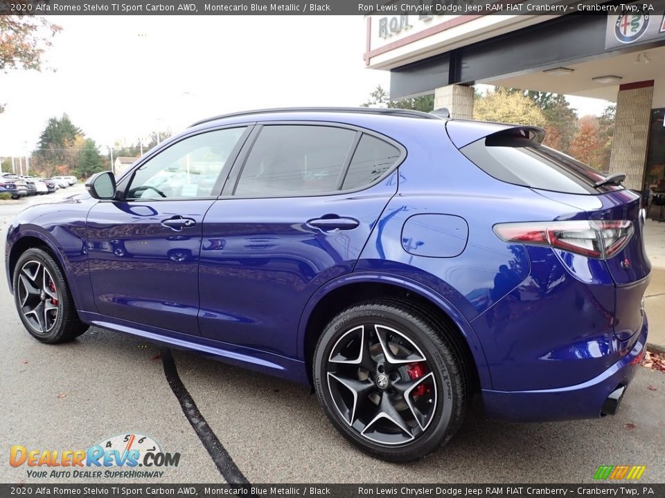 2020 Alfa Romeo Stelvio TI Sport Carbon AWD Montecarlo Blue Metallic / Black Photo #8