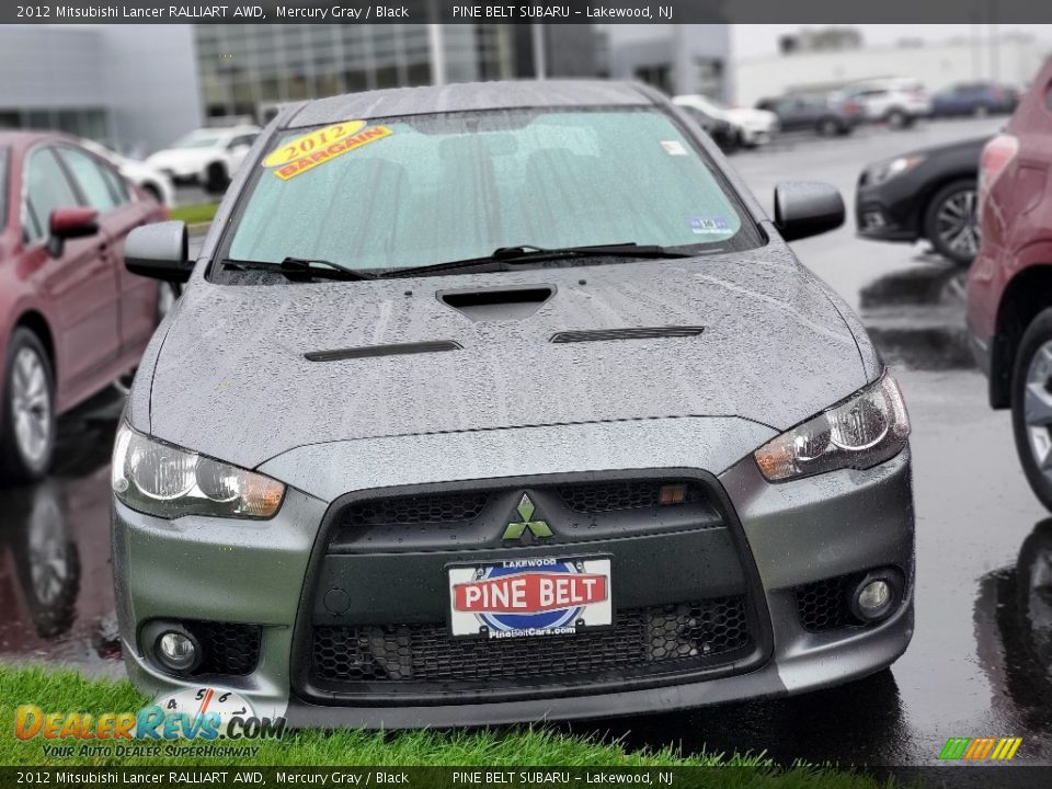 2012 Mitsubishi Lancer RALLIART AWD Mercury Gray / Black Photo #2