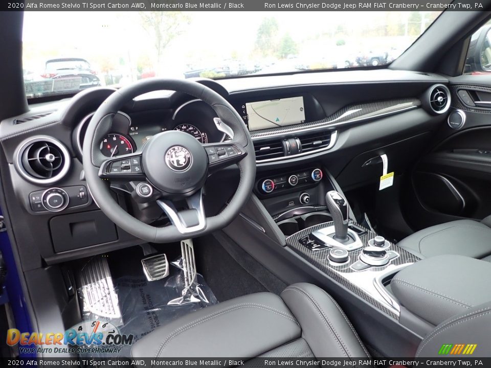 Front Seat of 2020 Alfa Romeo Stelvio TI Sport Carbon AWD Photo #14