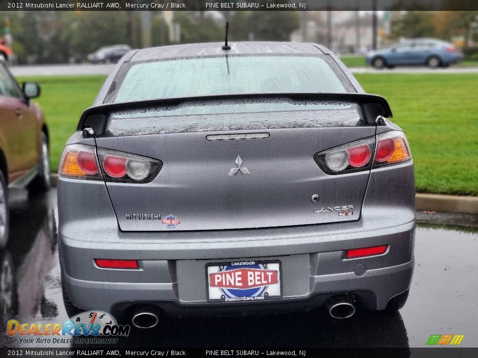 2012 Mitsubishi Lancer RALLIART AWD Mercury Gray / Black Photo #3