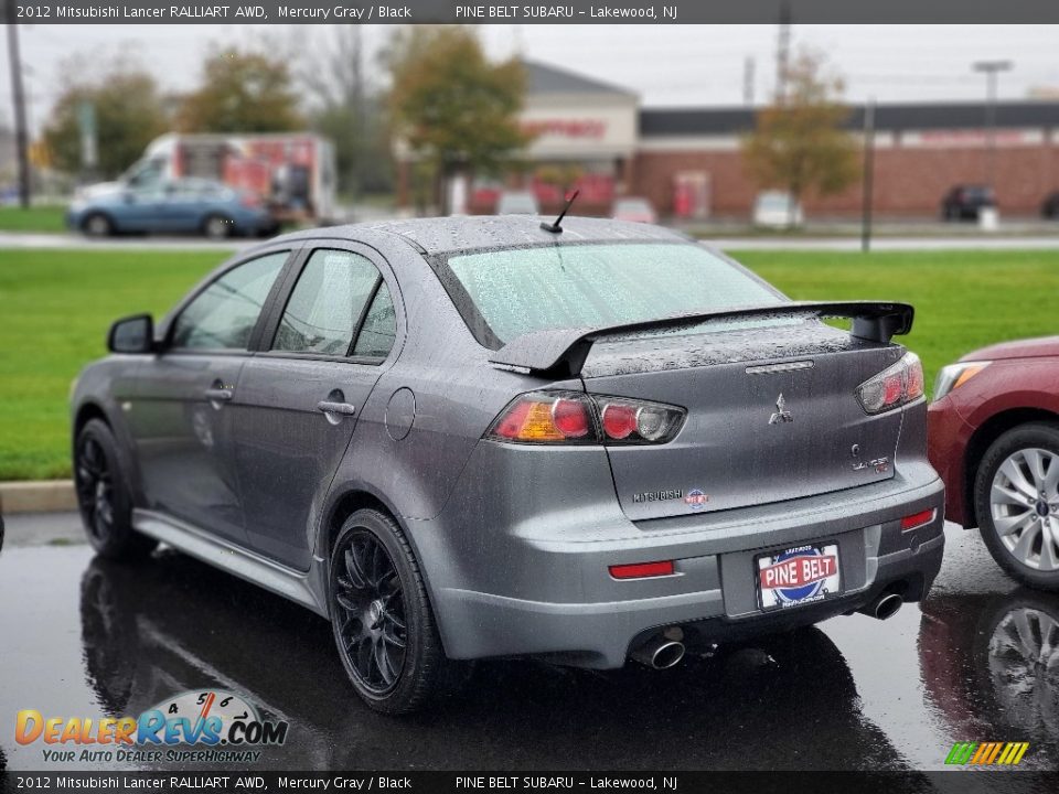 2012 Mitsubishi Lancer RALLIART AWD Mercury Gray / Black Photo #4