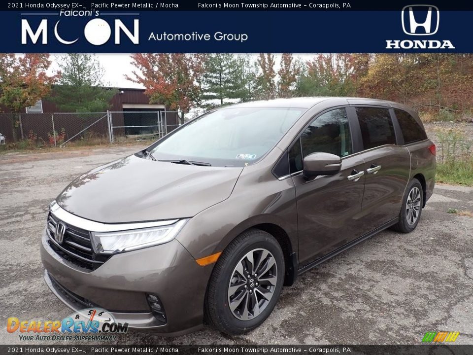 2021 Honda Odyssey EX-L Pacific Pewter Metallic / Mocha Photo #1