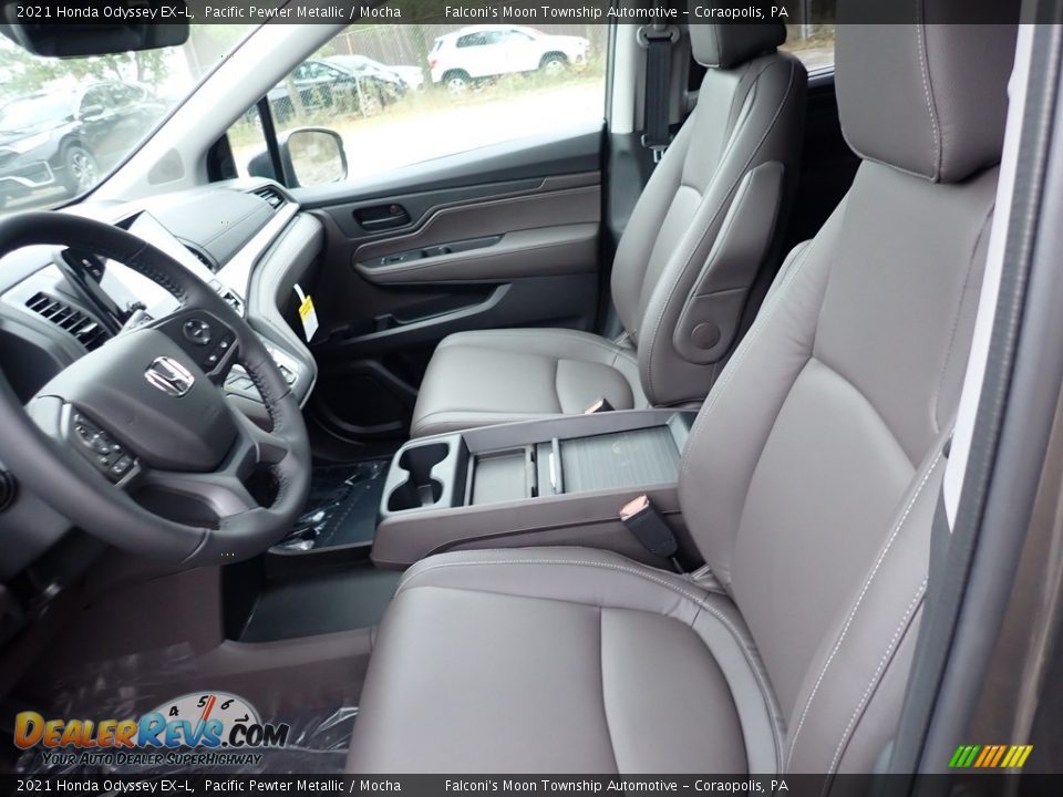 Mocha Interior - 2021 Honda Odyssey EX-L Photo #8