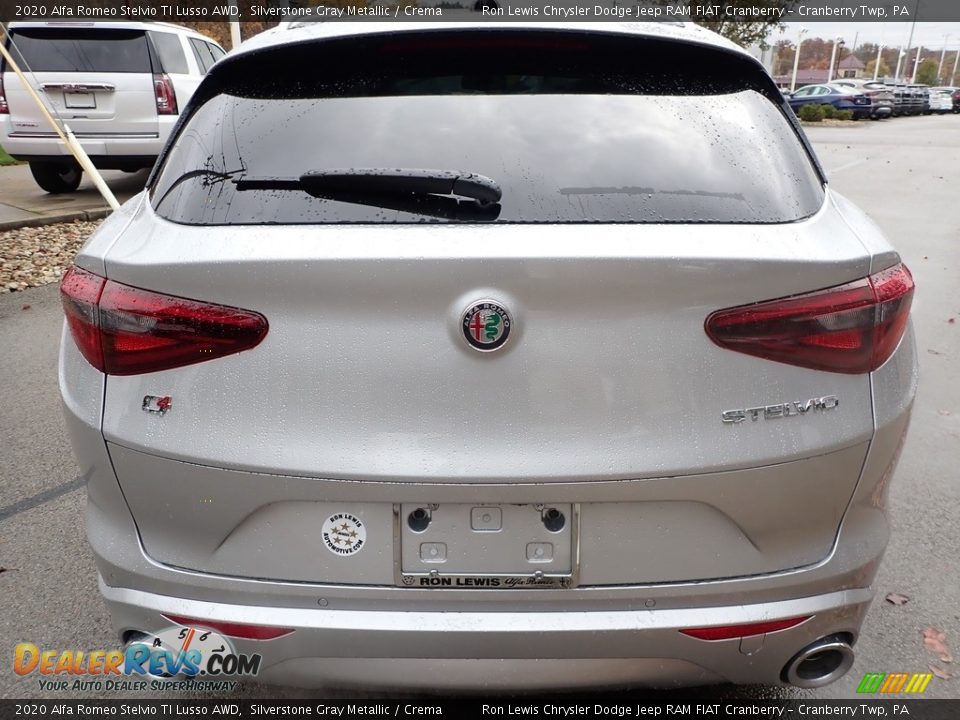 2020 Alfa Romeo Stelvio TI Lusso AWD Silverstone Gray Metallic / Crema Photo #6