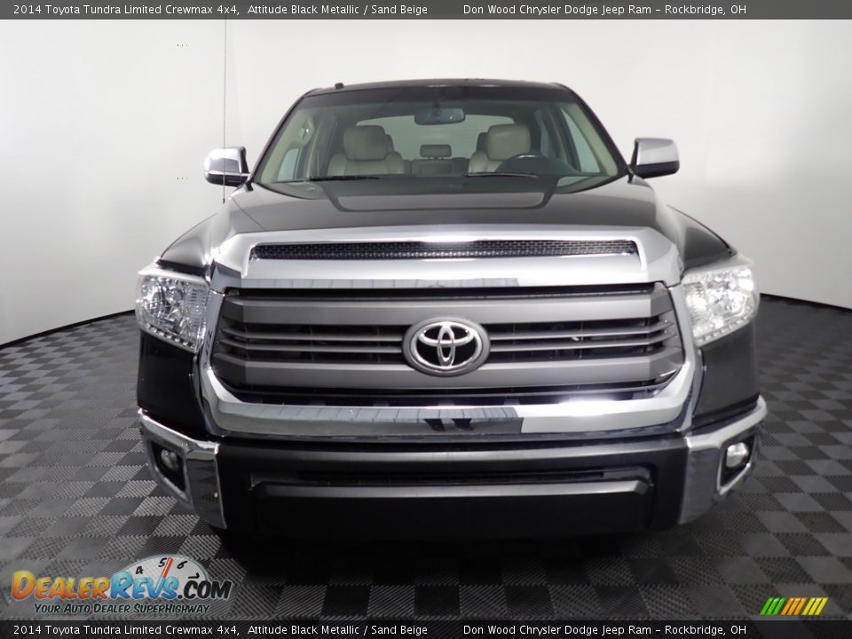 2014 Toyota Tundra Limited Crewmax 4x4 Attitude Black Metallic / Sand Beige Photo #6