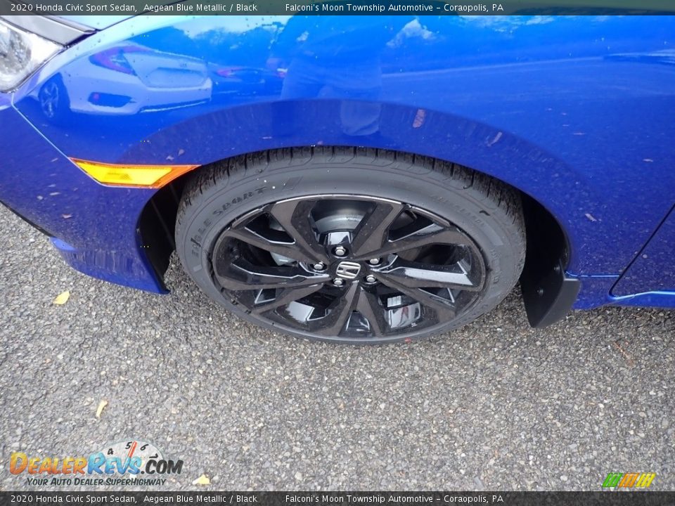 2020 Honda Civic Sport Sedan Aegean Blue Metallic / Black Photo #2