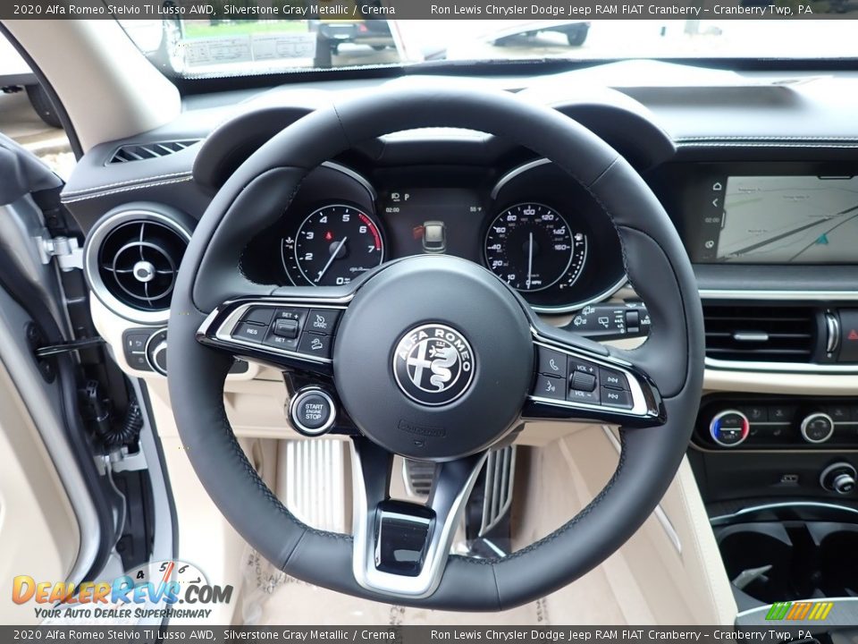 2020 Alfa Romeo Stelvio TI Lusso AWD Steering Wheel Photo #16