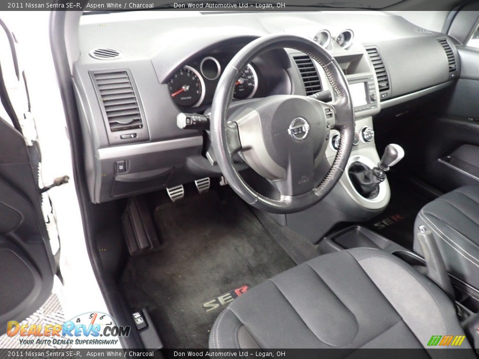 Charcoal Interior - 2011 Nissan Sentra SE-R Photo #23