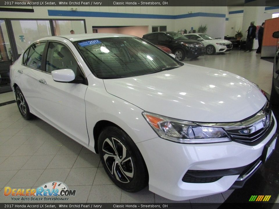 2017 Honda Accord LX Sedan White Orchid Pearl / Ivory Photo #3