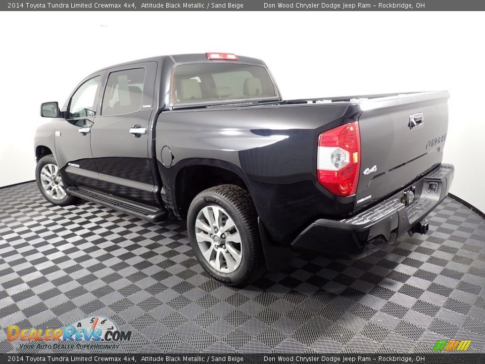 2014 Toyota Tundra Limited Crewmax 4x4 Attitude Black Metallic / Sand Beige Photo #12