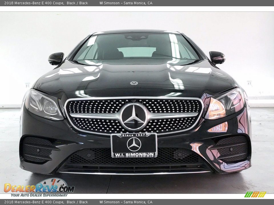 2018 Mercedes-Benz E 400 Coupe Black / Black Photo #2