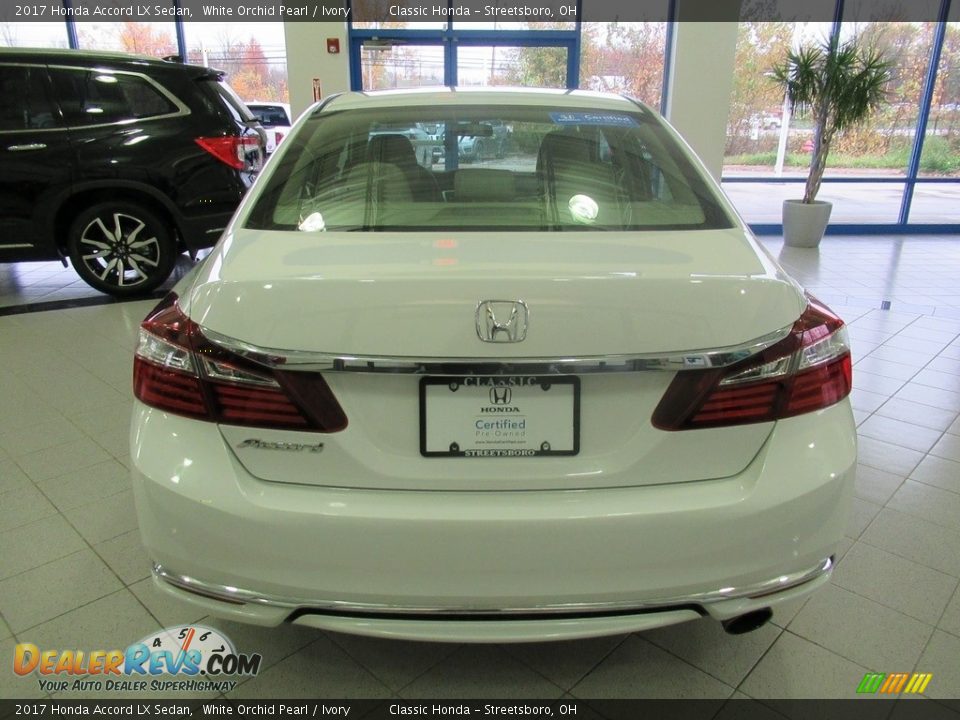 2017 Honda Accord LX Sedan White Orchid Pearl / Ivory Photo #6