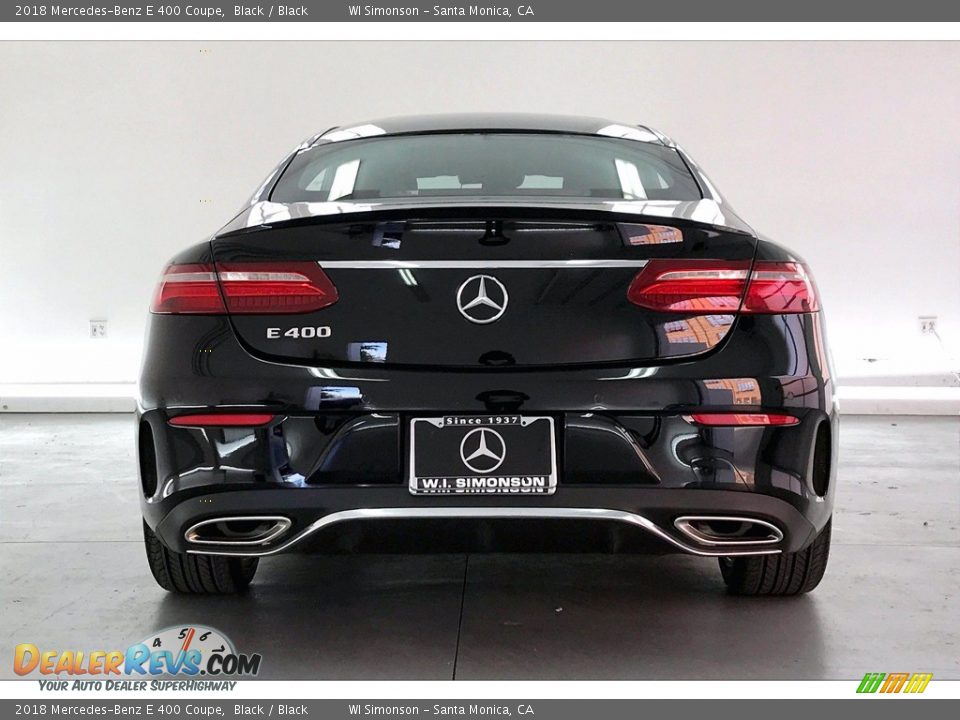 2018 Mercedes-Benz E 400 Coupe Black / Black Photo #3