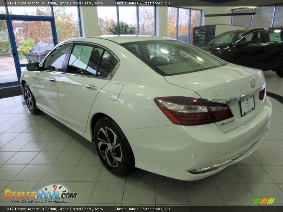 2017 Honda Accord LX Sedan White Orchid Pearl / Ivory Photo #7