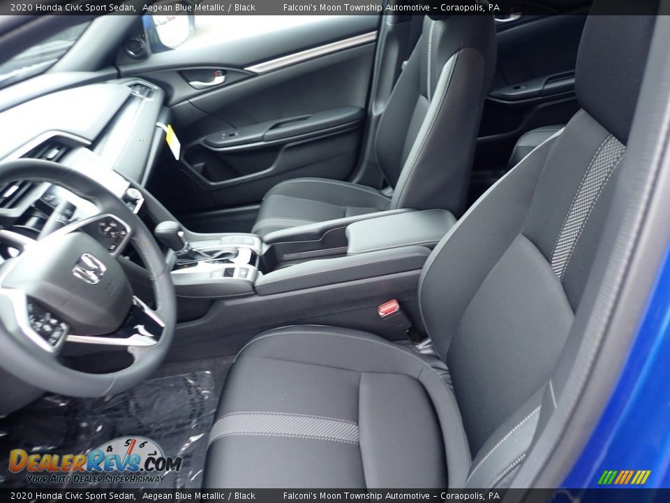 2020 Honda Civic Sport Sedan Aegean Blue Metallic / Black Photo #9