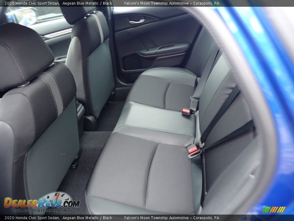 2020 Honda Civic Sport Sedan Aegean Blue Metallic / Black Photo #10