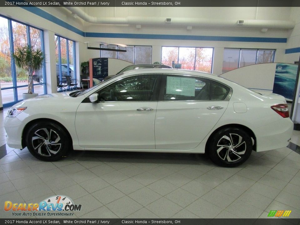 2017 Honda Accord LX Sedan White Orchid Pearl / Ivory Photo #8