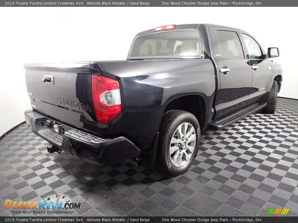 2014 Toyota Tundra Limited Crewmax 4x4 Attitude Black Metallic / Sand Beige Photo #16