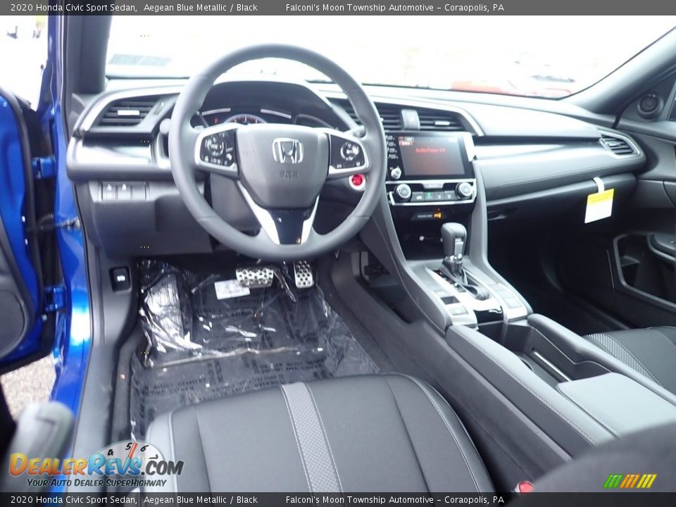 2020 Honda Civic Sport Sedan Aegean Blue Metallic / Black Photo #11