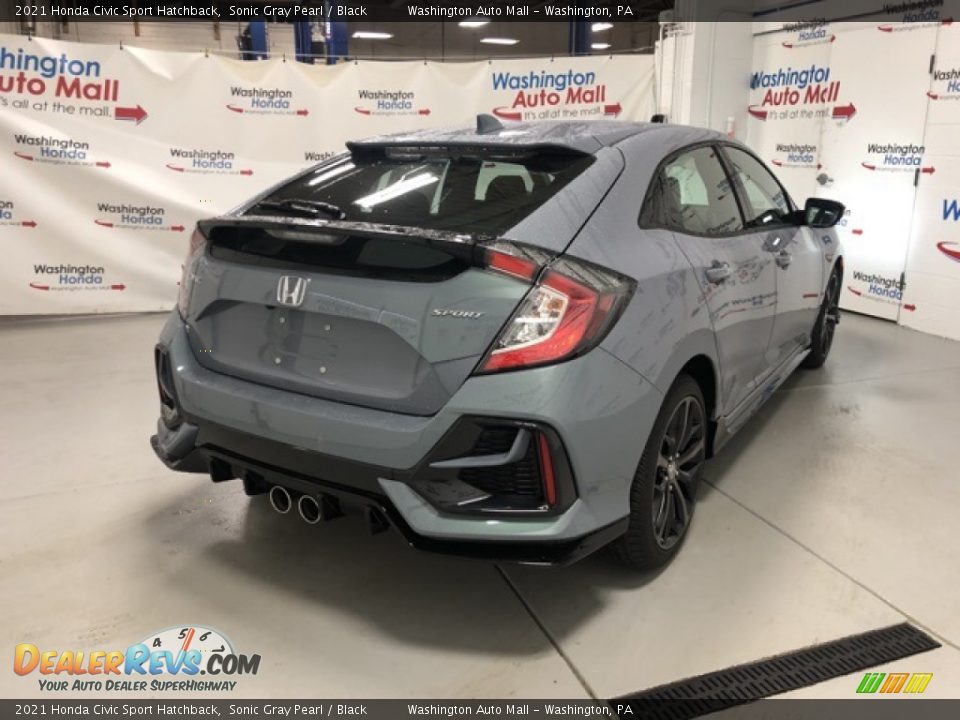 2021 Honda Civic Sport Hatchback Sonic Gray Pearl / Black Photo #3