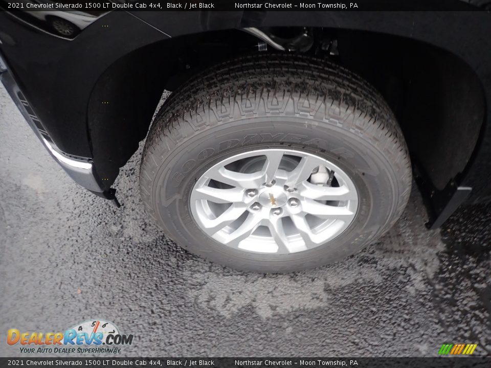 2021 Chevrolet Silverado 1500 LT Double Cab 4x4 Black / Jet Black Photo #2