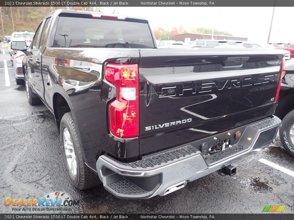 2021 Chevrolet Silverado 1500 LT Double Cab 4x4 Black / Jet Black Photo #4