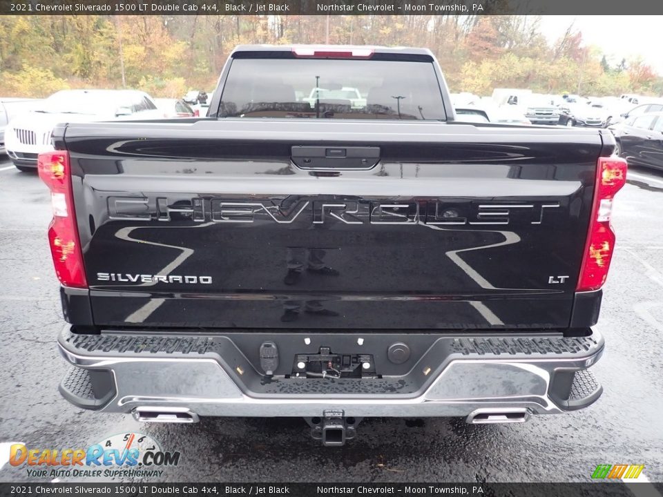2021 Chevrolet Silverado 1500 LT Double Cab 4x4 Black / Jet Black Photo #5