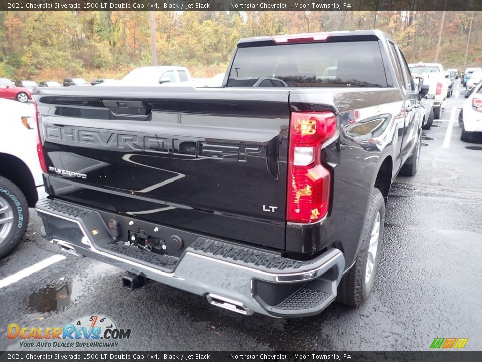 2021 Chevrolet Silverado 1500 LT Double Cab 4x4 Black / Jet Black Photo #6