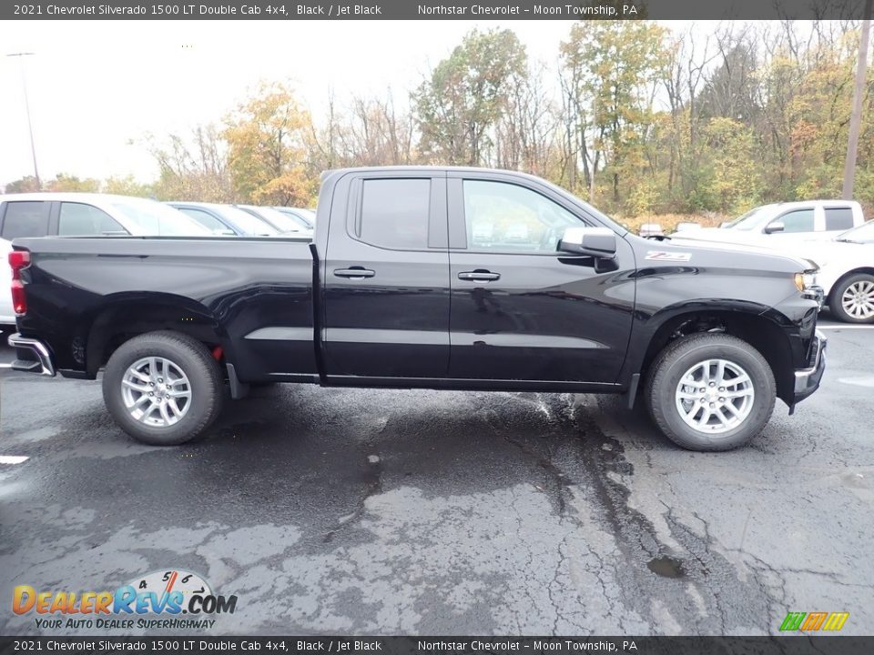 Black 2021 Chevrolet Silverado 1500 LT Double Cab 4x4 Photo #7