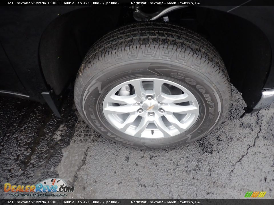 2021 Chevrolet Silverado 1500 LT Double Cab 4x4 Black / Jet Black Photo #9