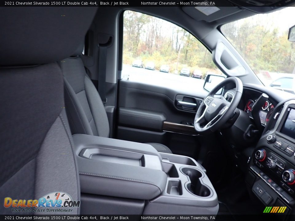 2021 Chevrolet Silverado 1500 LT Double Cab 4x4 Black / Jet Black Photo #10