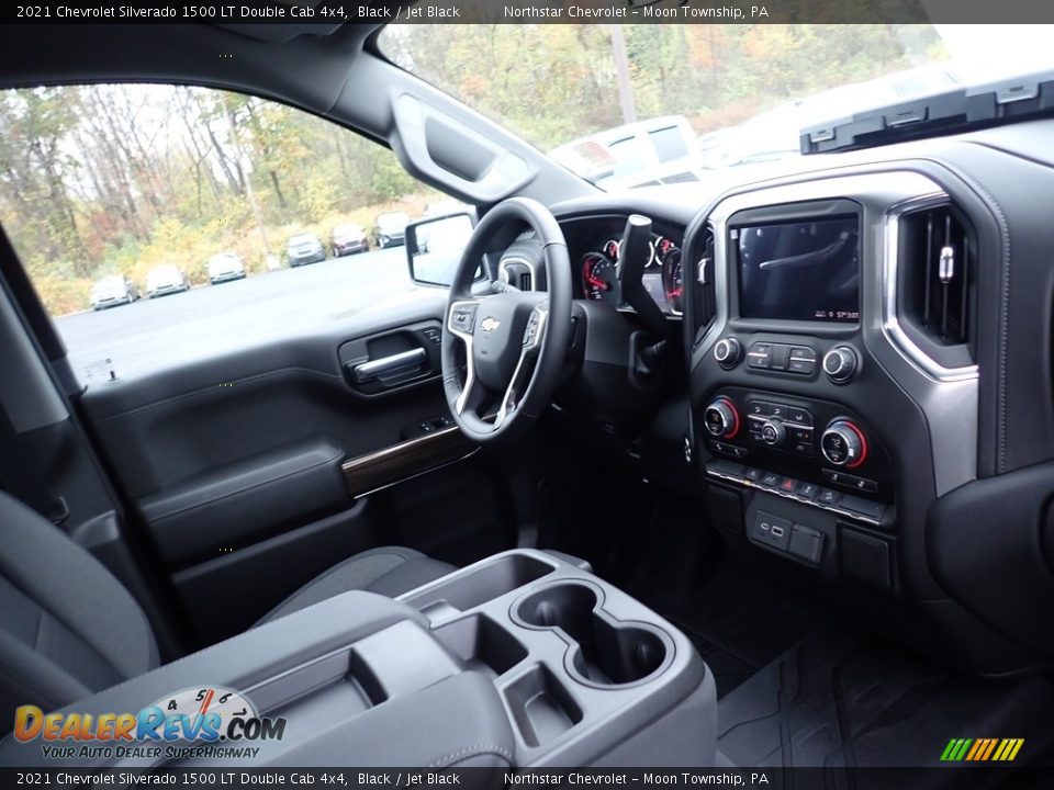 2021 Chevrolet Silverado 1500 LT Double Cab 4x4 Black / Jet Black Photo #11