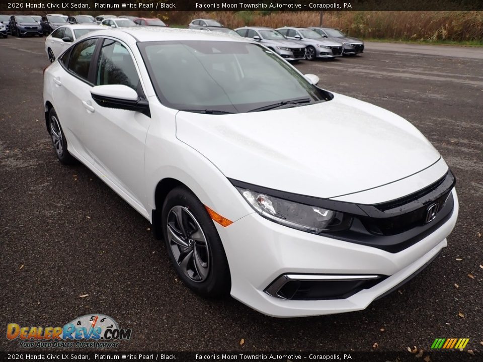 2020 Honda Civic LX Sedan Platinum White Pearl / Black Photo #6