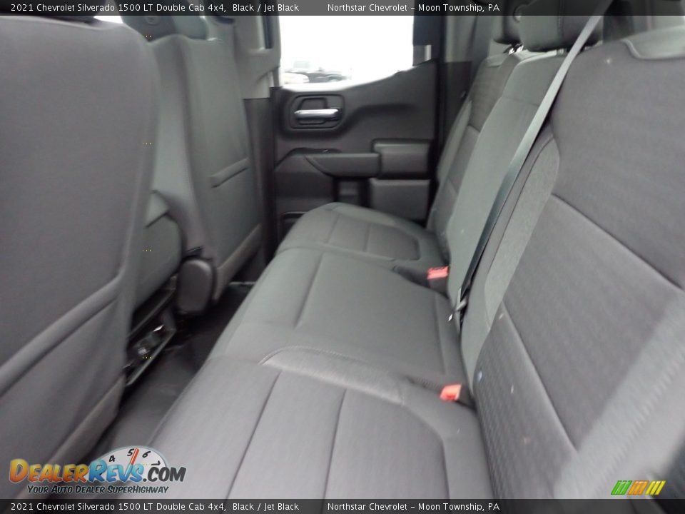 2021 Chevrolet Silverado 1500 LT Double Cab 4x4 Black / Jet Black Photo #13
