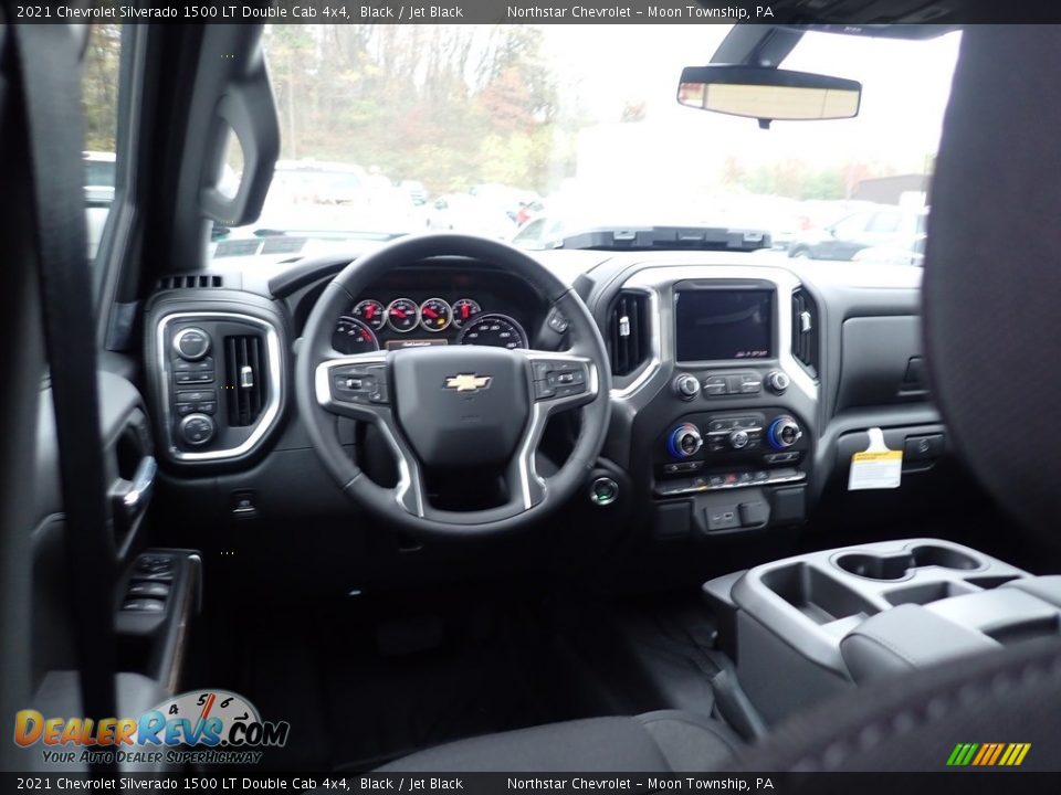 Dashboard of 2021 Chevrolet Silverado 1500 LT Double Cab 4x4 Photo #14