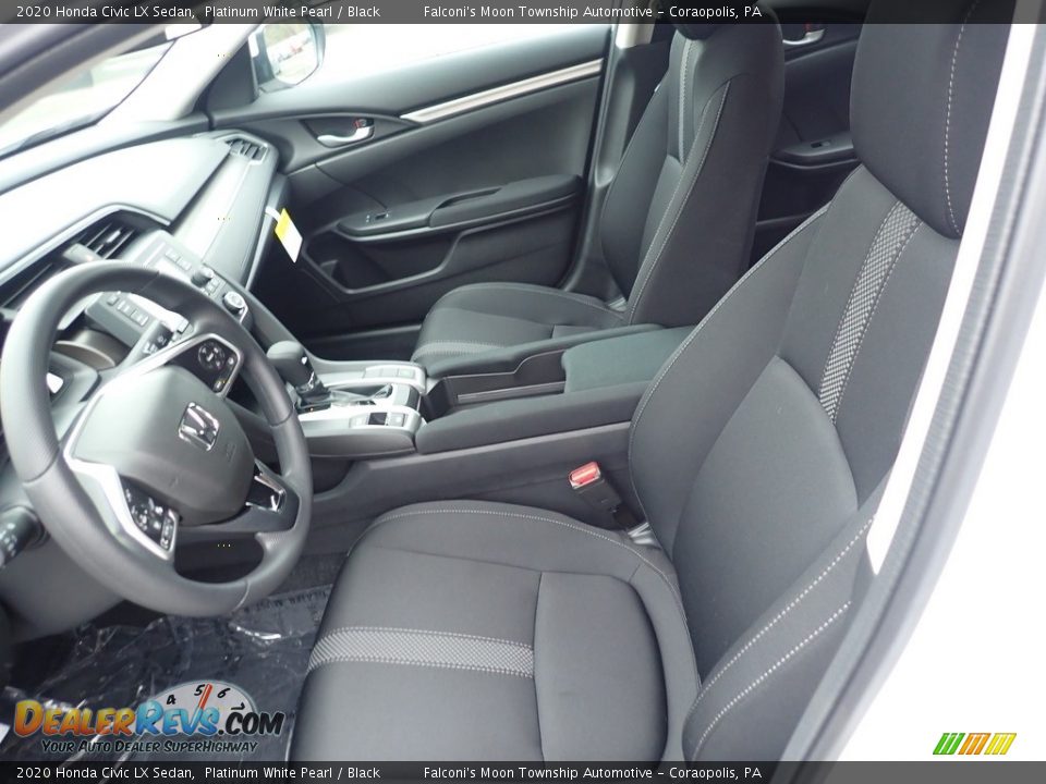 2020 Honda Civic LX Sedan Platinum White Pearl / Black Photo #8