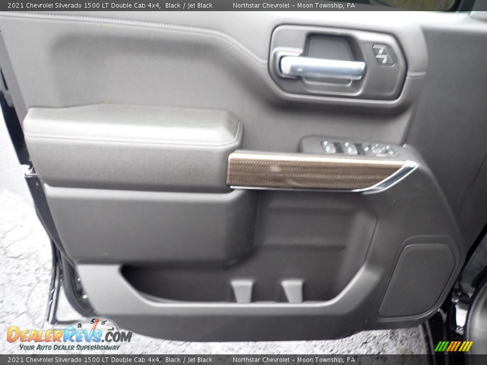 2021 Chevrolet Silverado 1500 LT Double Cab 4x4 Black / Jet Black Photo #16