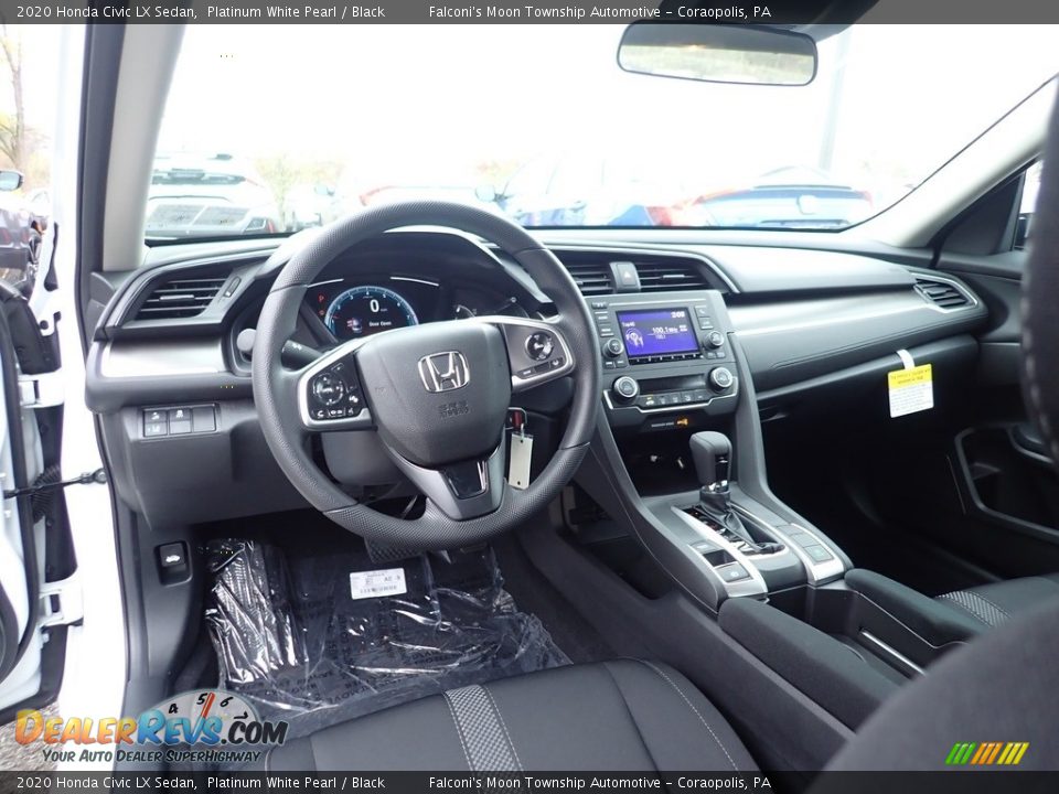2020 Honda Civic LX Sedan Platinum White Pearl / Black Photo #10
