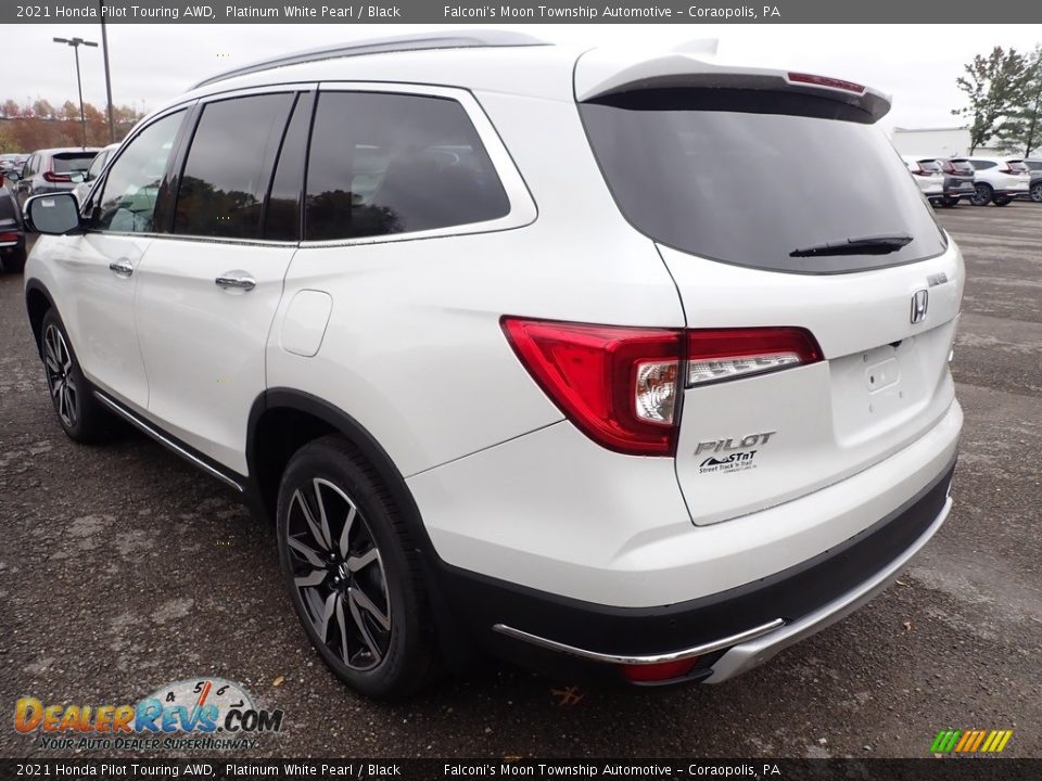 2021 Honda Pilot Touring AWD Platinum White Pearl / Black Photo #3