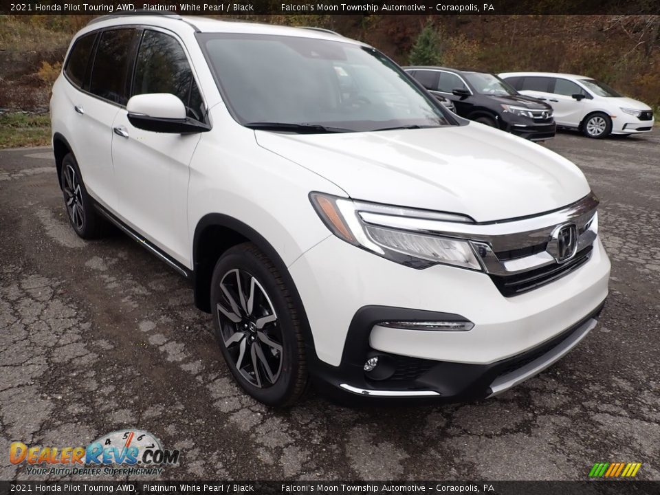 2021 Honda Pilot Touring AWD Platinum White Pearl / Black Photo #6