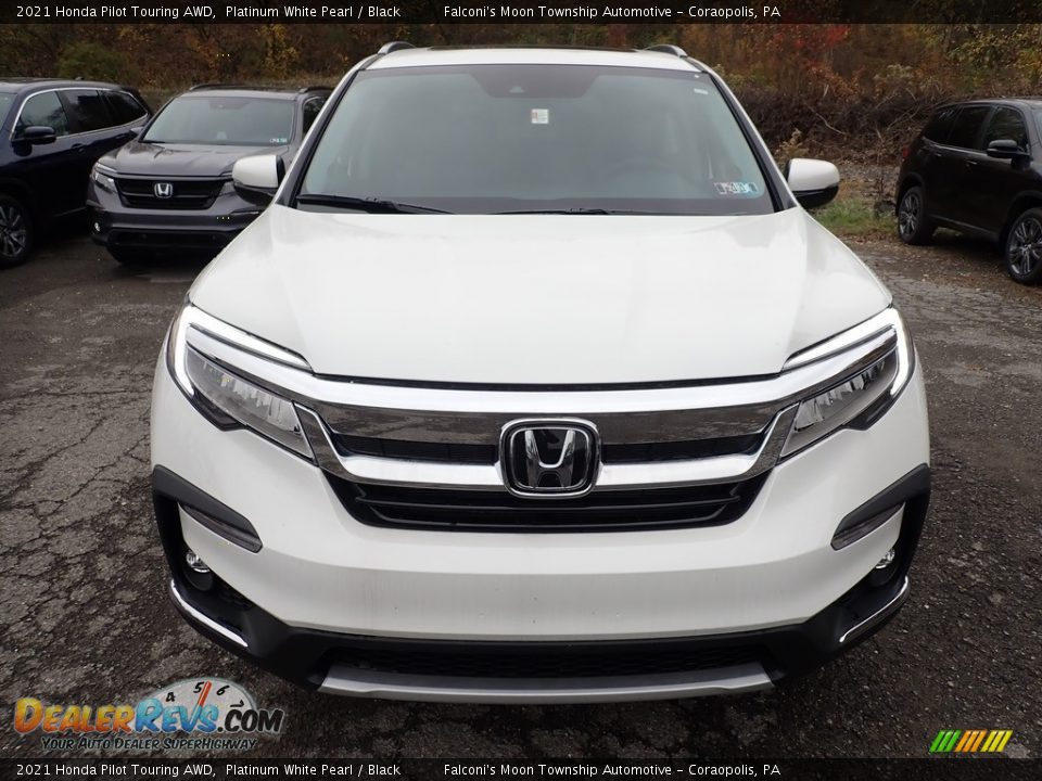 2021 Honda Pilot Touring AWD Platinum White Pearl / Black Photo #7