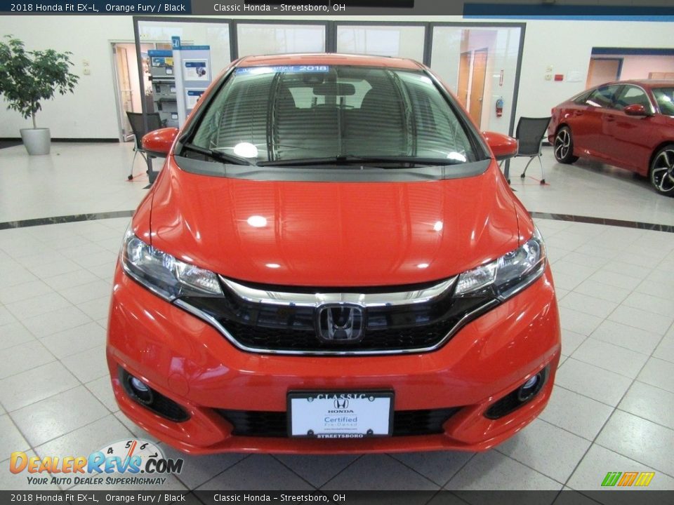 2018 Honda Fit EX-L Orange Fury / Black Photo #2